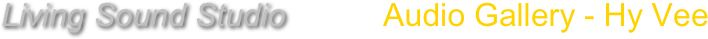 Living Sound Studio           Audio Gallery - Hy Vee 